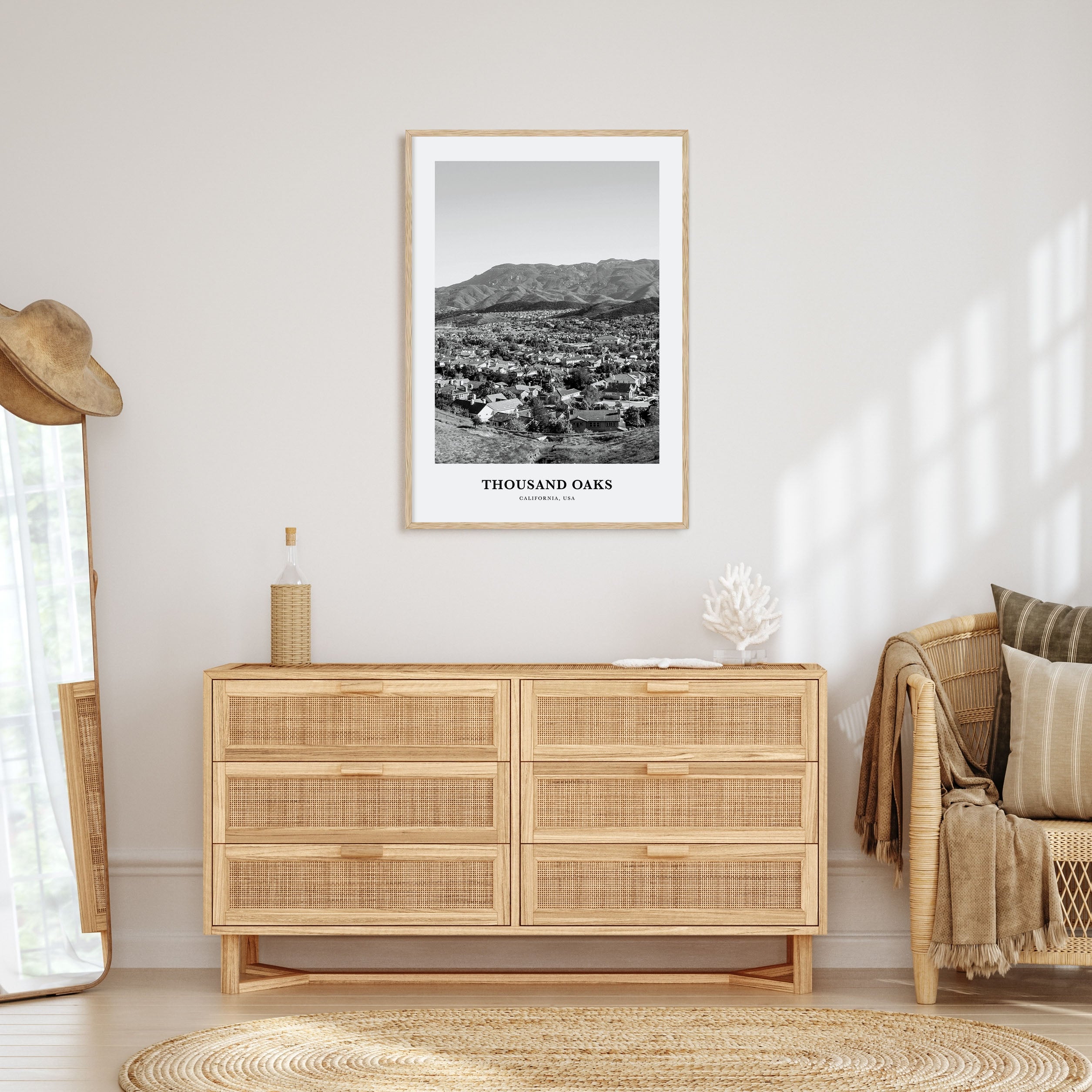 Thousand Oaks Portrait B&W Poster