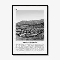 Thousand Oaks Print Black and White, Thousand Oaks Wall Art, Thousand Oaks Poster, Thousand Oaks Photo, Thousand Oaks Décor, California, USA