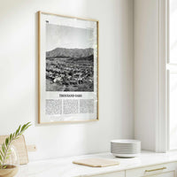 Thousand Oaks Print Black and White, Thousand Oaks Wall Art, Thousand Oaks Poster, Thousand Oaks Photo, Thousand Oaks Décor, California, USA