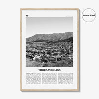 Thousand Oaks Print Black and White, Thousand Oaks Wall Art, Thousand Oaks Poster, Thousand Oaks Photo, Thousand Oaks Décor, California, USA