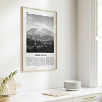 Three Sisters Print Black and White, Three Sisters Wall Art, Three Sisters Poster, Three Sisters Photo, Three Sisters Wall Décor, Oregon