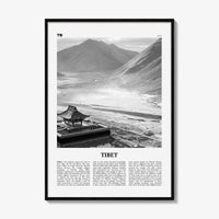 Tibet Print Black and White, Tibet Wall Art, Tibet Poster, Tibet Photo, Tibet Wall Decor, Country Art Print, Tibetan, 西藏