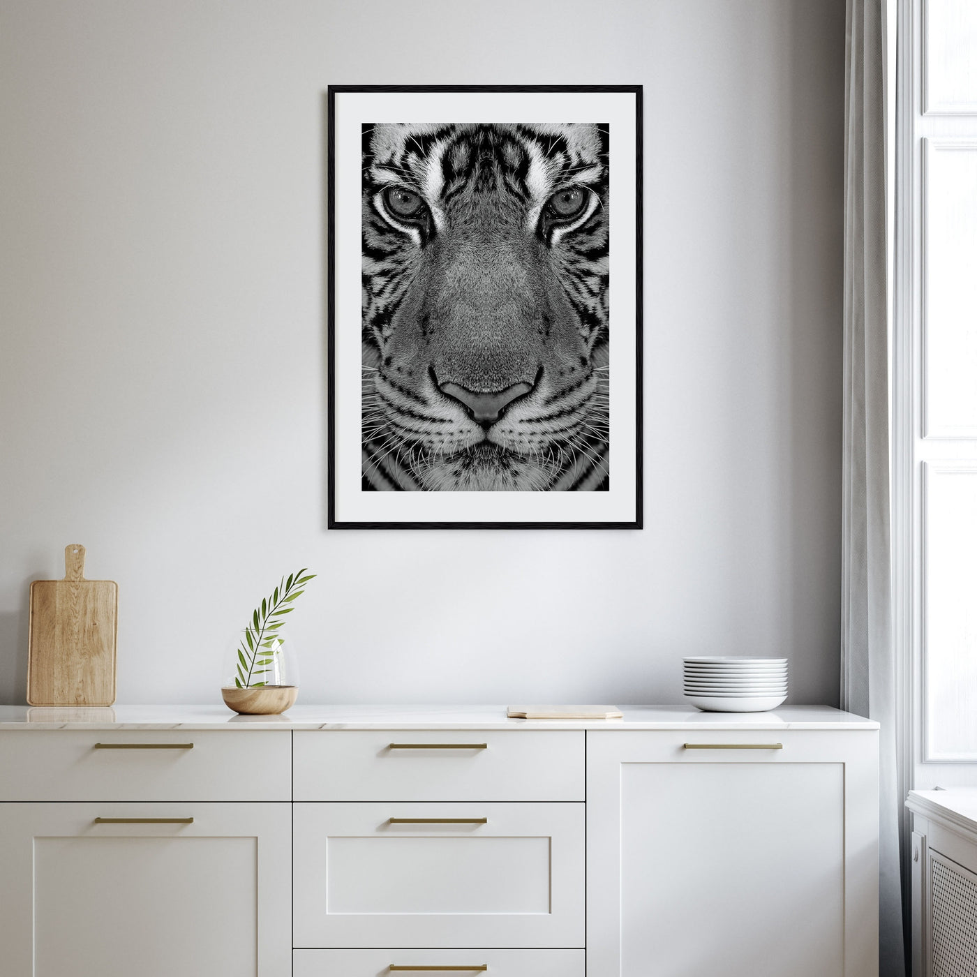 Tiger Photo B&W No 1 Poster
