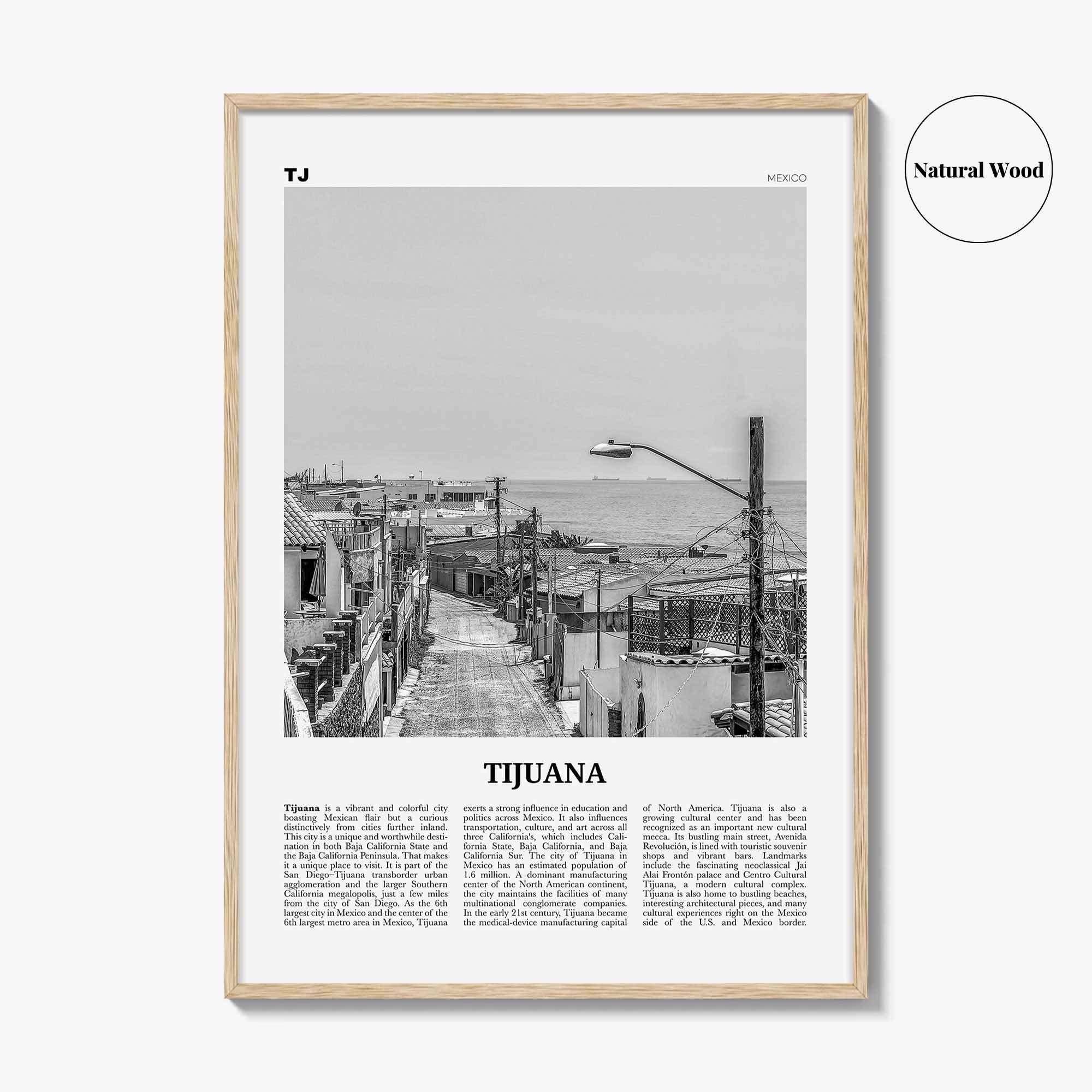 Tijuana Print Black and White, Tijuana Wall Art, Tijuana Poster, Tijuana Photo, Tijuana Wall Decor, Mexico, San Diego, Baja California