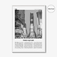 Times Square Print Black and White, Times Square Wall Art, Times Square Poster, Times Square Photo, Times Square Wall Décor, New York, USA