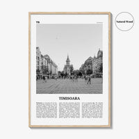Timisoara Print Black and White No 1, Timisoara Wall Art, Timisoara Poster, Timisoara Photo, Timisoara Map, Romania