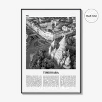 Timisoara Print Black and White No 2, Timisoara Wall Art, Timisoara Poster, Timisoara Photo, Timisoara Map, Romania