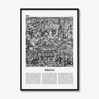 Tirana Print Black and White, Tirana Wall Art, Tirana Poster, Tirana Photo, Tirana Wall Decor, Albania, Tirona Shqipërisë, Europe