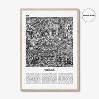 Tirana Print Black and White, Tirana Wall Art, Tirana Poster, Tirana Photo, Tirana Wall Decor, Albania, Tirona Shqipërisë, Europe