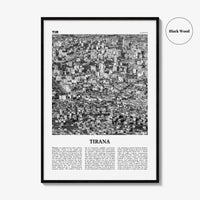 Tirana Print Black and White, Tirana Wall Art, Tirana Poster, Tirana Photo, Tirana Wall Decor, Albania, Tirona Shqipërisë, Europe