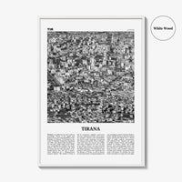 Tirana Print Black and White, Tirana Wall Art, Tirana Poster, Tirana Photo, Tirana Wall Decor, Albania, Tirona Shqipërisë, Europe