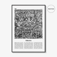 Tirana Print Black and White, Tirana Wall Art, Tirana Poster, Tirana Photo, Tirana Wall Decor, Albania, Tirona Shqipërisë, Europe