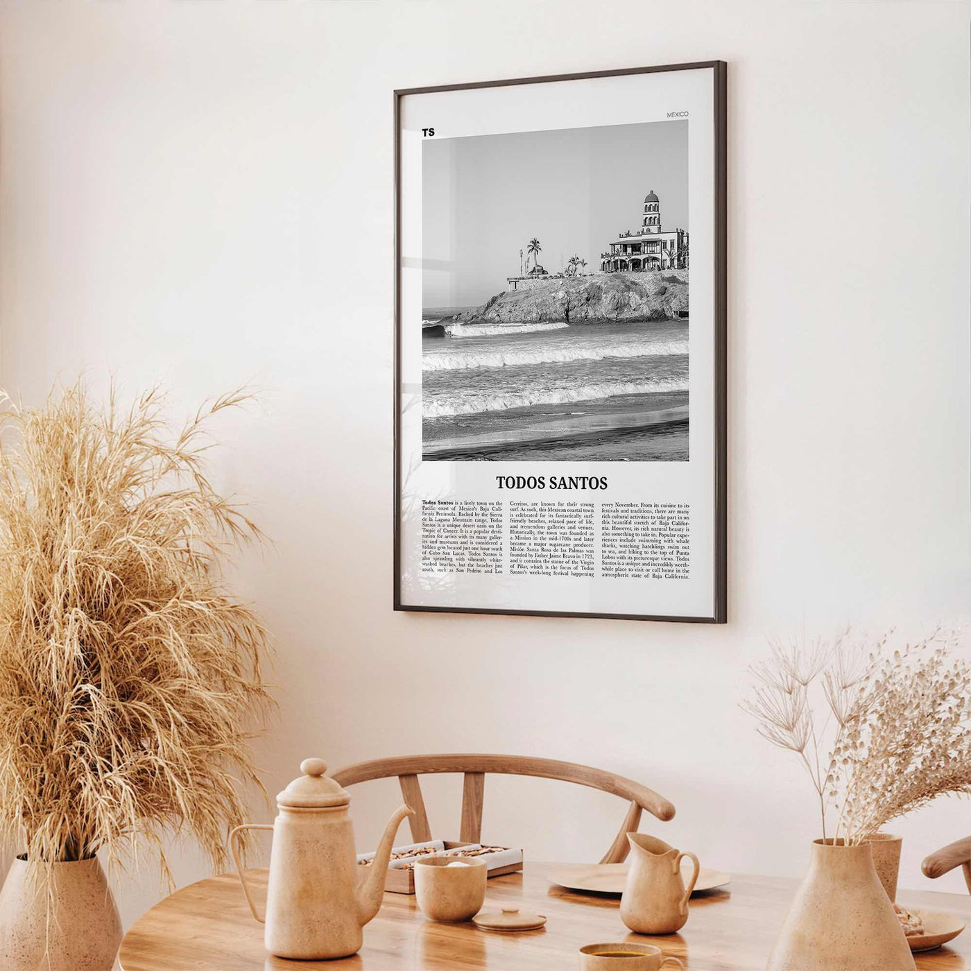 Todos Santos Print Black and White, Todos Santos Wall Art, Todos Santos Poster, Todos Santos Photo, Todos Santos Wall Décor, Mexico