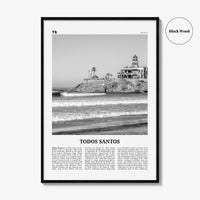 Todos Santos Print Black and White, Todos Santos Wall Art, Todos Santos Poster, Todos Santos Photo, Todos Santos Wall Décor, Mexico