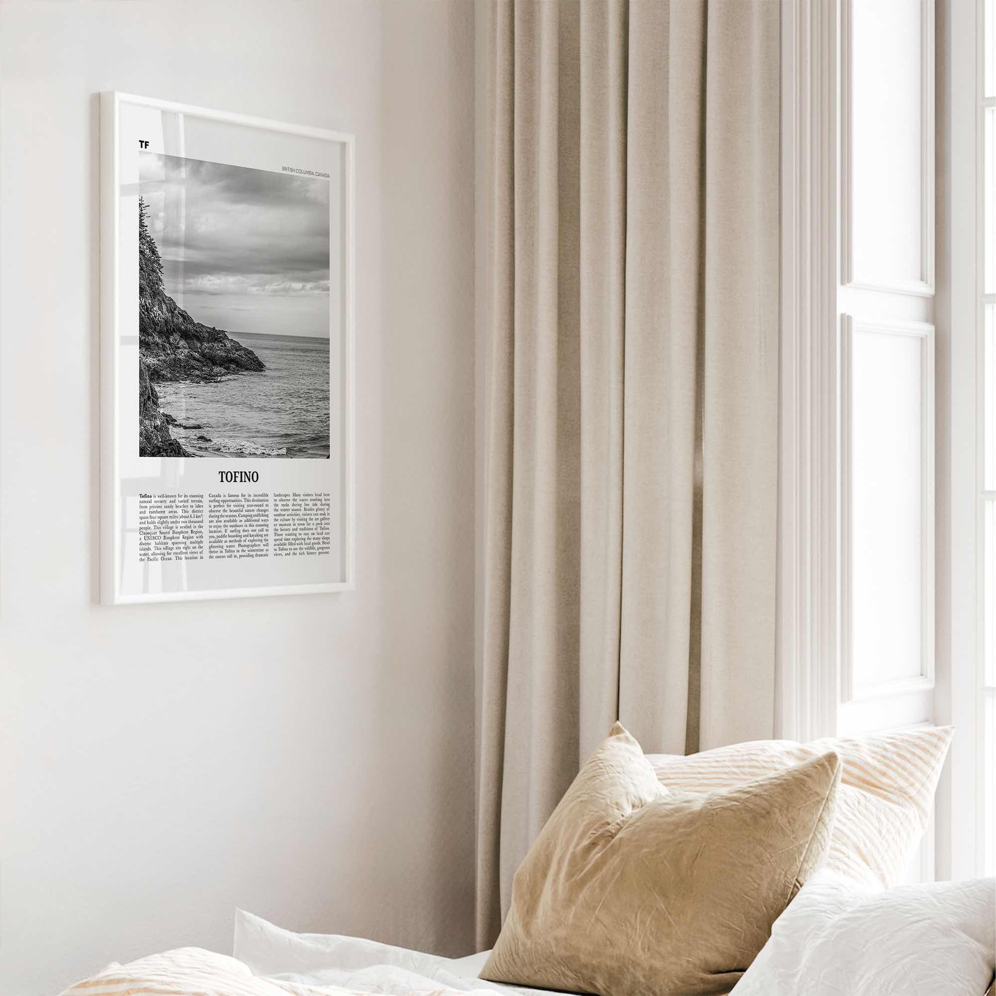 Tofino Print Black and White, Tofino Wall Art, Tofino Poster, Tofino Photo, Tofino Wall Décor, British Columbia, Canada