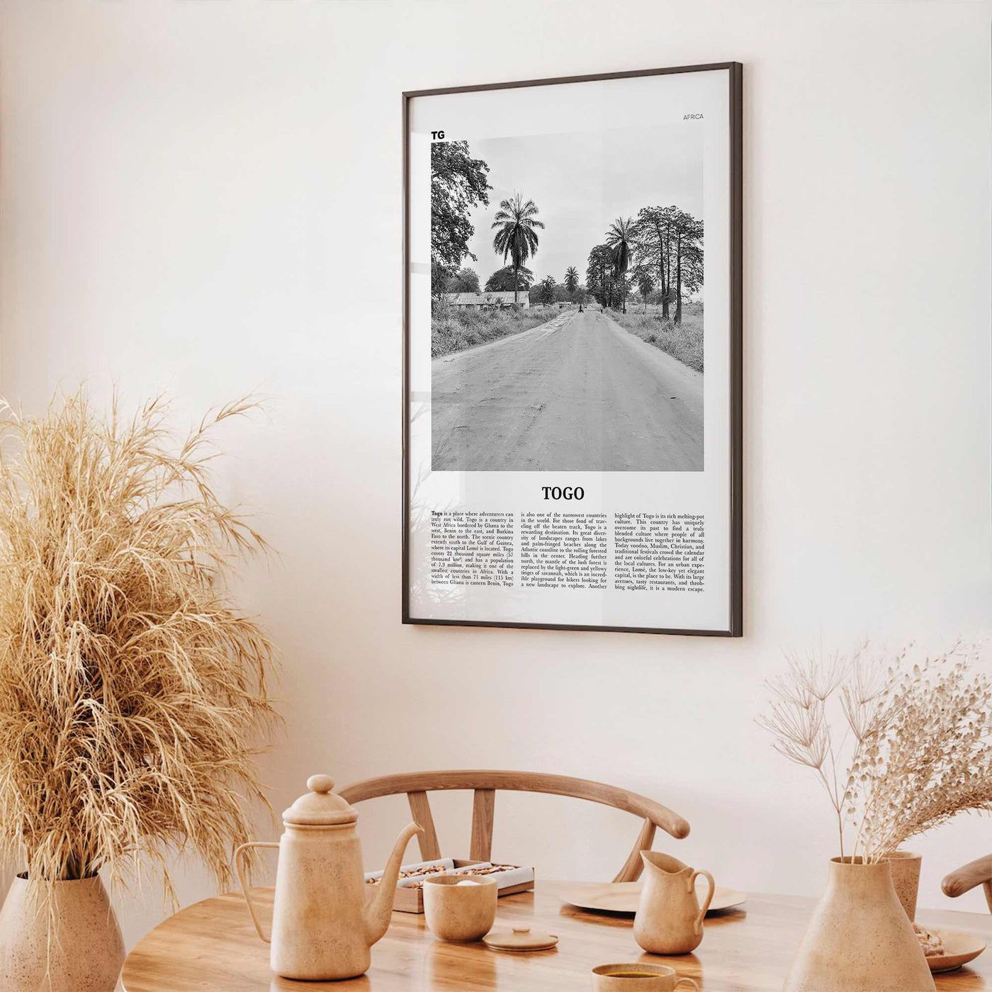 Togo Print Black and White, Togo Wall Art, Togo Poster, Togo Photo, Togo Wall Decor, Togolaise, Togolese, Lomé, Lome, Africa