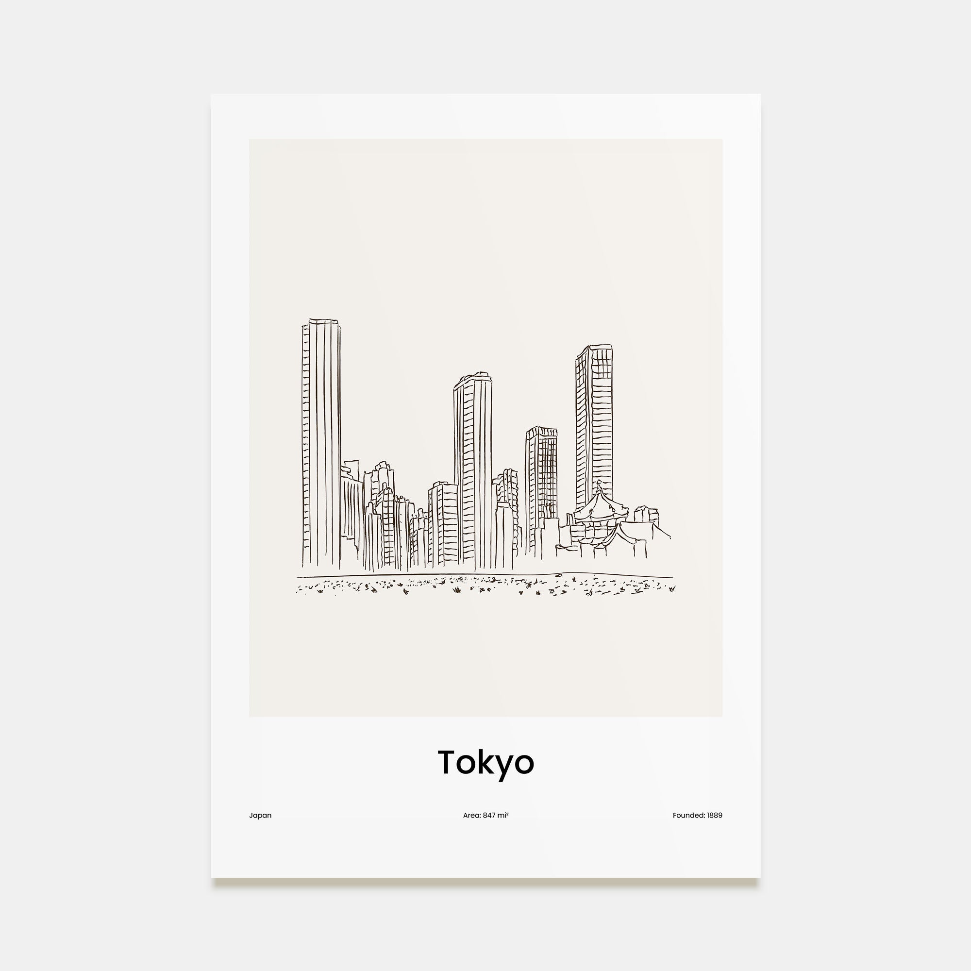 Tokyo Drawn Poster