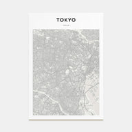 Tokyo Map Portrait Poster