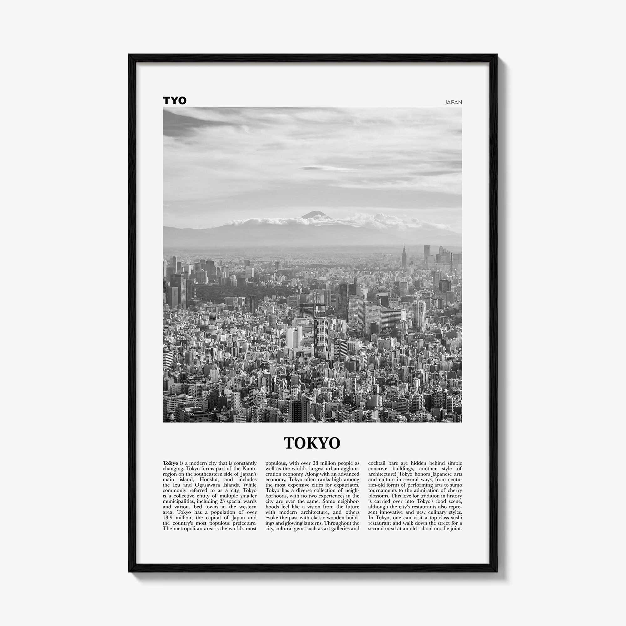 Tokyo Print Black and White No 3, Tokyo Wall Art, Tokyo Poster, Tokyo Photo, Tokyo Wall Decor, Japan Poster, 東京都, アート,東京 東京都 日本