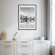 Toledo, Ohio Travel B&W Poster