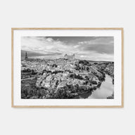 Toledo, Spain Landscape B&W Poster