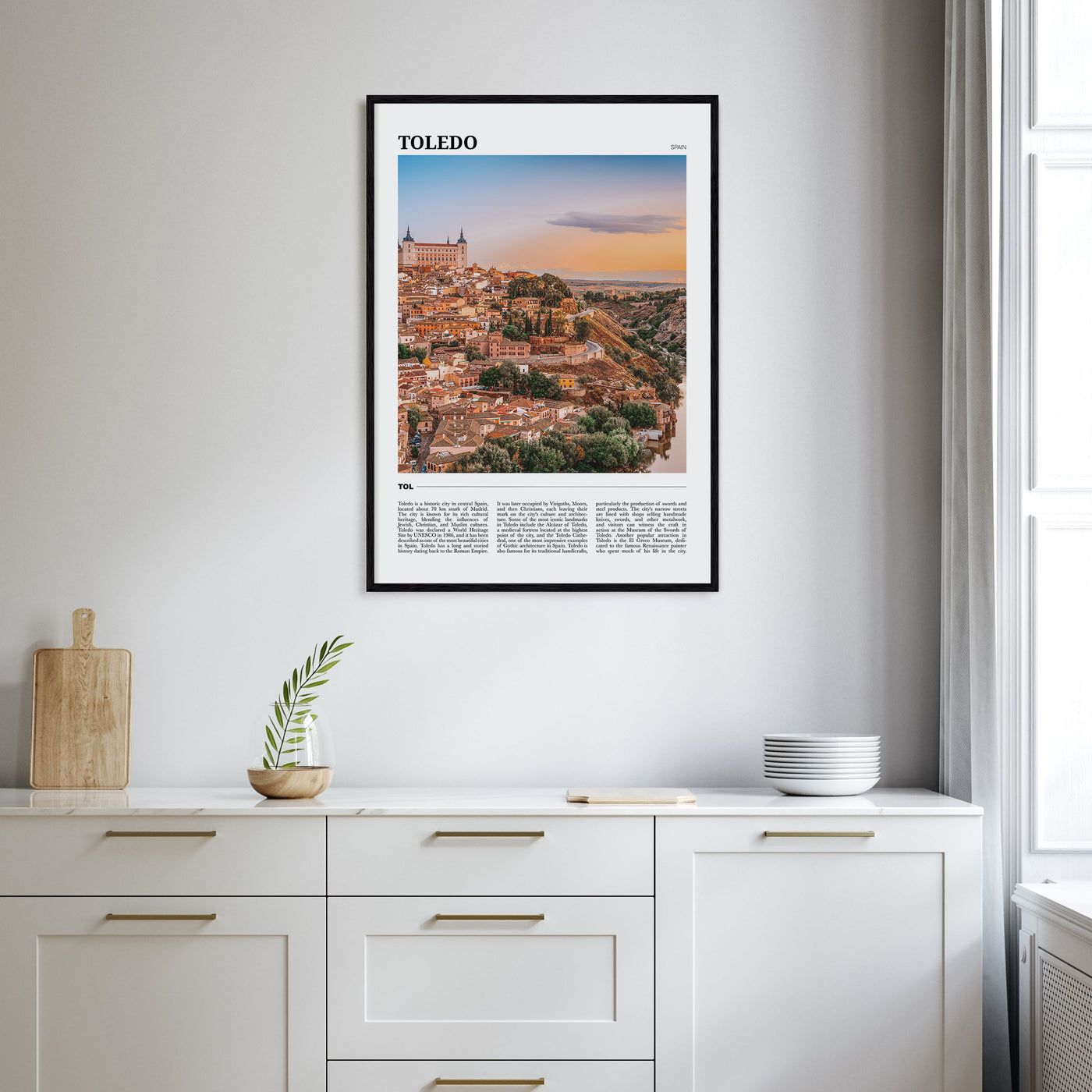 Toledo, Spain Travel Color Poster