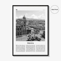Toluca Print Black and White, Toluca Wall Art, Toluca Poster, Toluca Photo, Toluca Wall Décor, Mexico