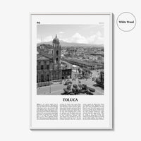 Toluca Print Black and White, Toluca Wall Art, Toluca Poster, Toluca Photo, Toluca Wall Décor, Mexico