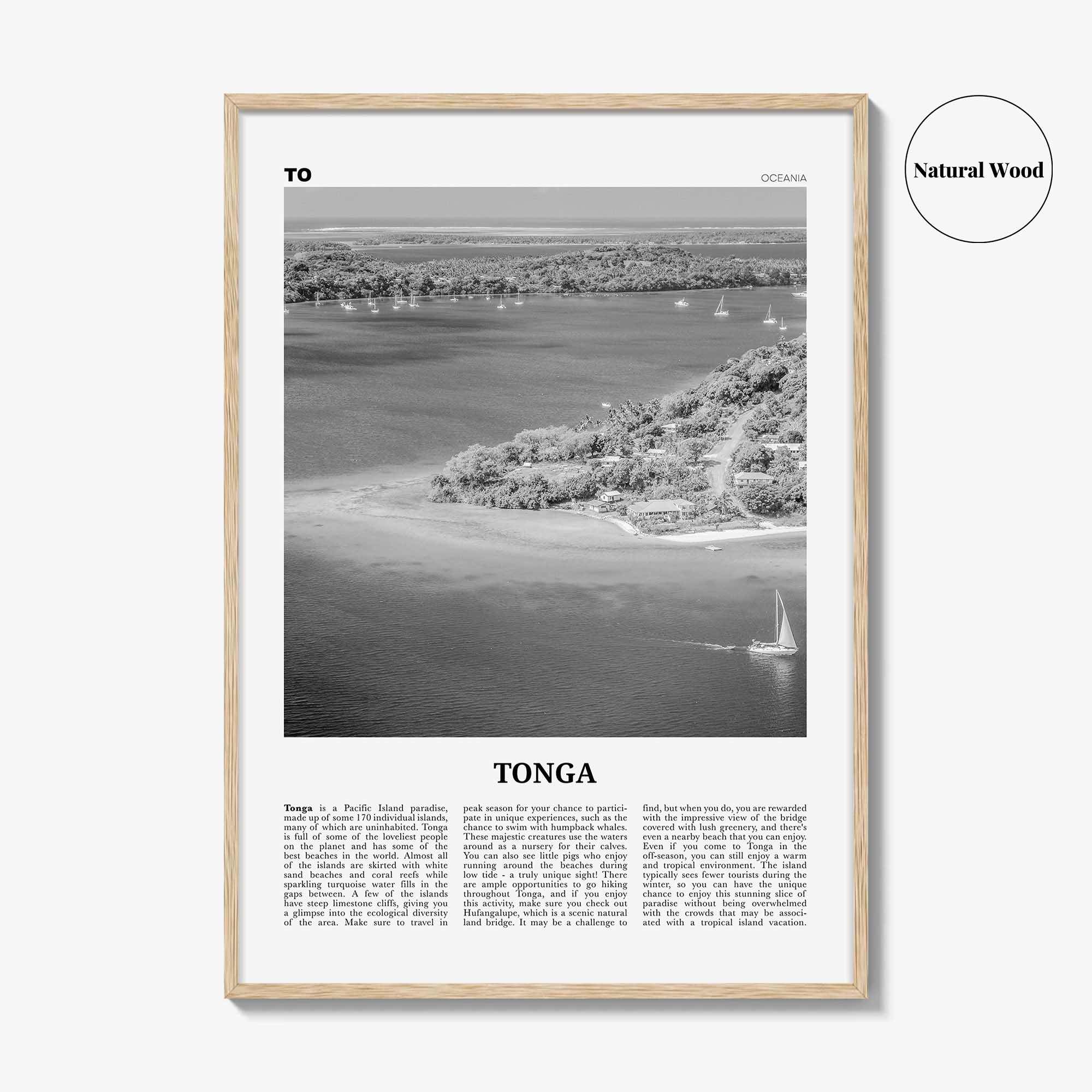 Tonga Print Black and White, Tonga Wall Art, Tonga Poster, Tonga Photo, Tonga Wall Decor, Puleʻanga Fakatuʻi ʻo Tonga, Nukuʻalofa