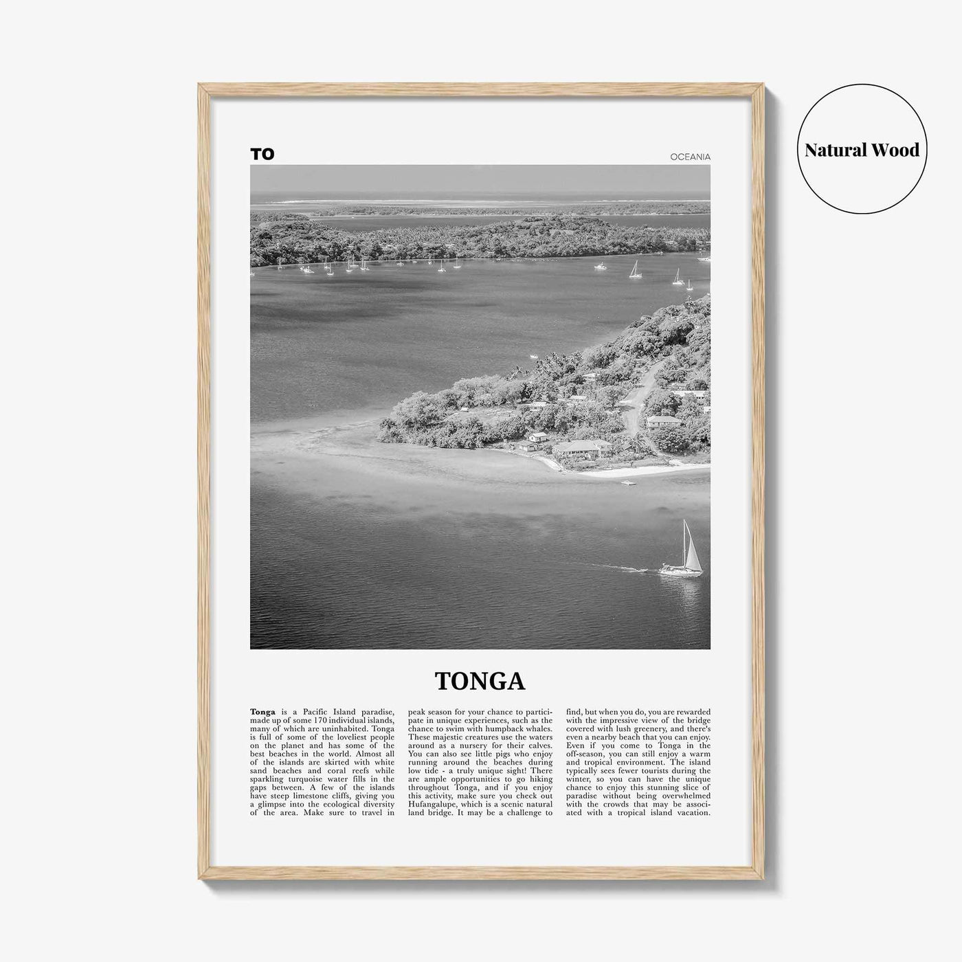 Tonga Print Black and White, Tonga Wall Art, Tonga Poster, Tonga Photo, Tonga Wall Decor, Puleʻanga Fakatuʻi ʻo Tonga, Nukuʻalofa