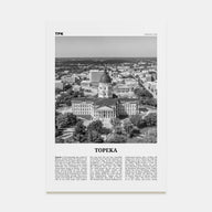 Topeka Travel B&W Poster