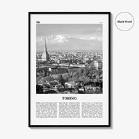 Torino Print Black and White, Torino Wall Art, Torino Poster, Torino Photo, Torino Wall Décor, Torino Map, Italia