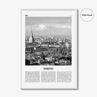 Torino Print Black and White, Torino Wall Art, Torino Poster, Torino Photo, Torino Wall Décor, Torino Map, Italia