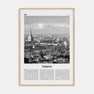 Torino Travel B&W Poster