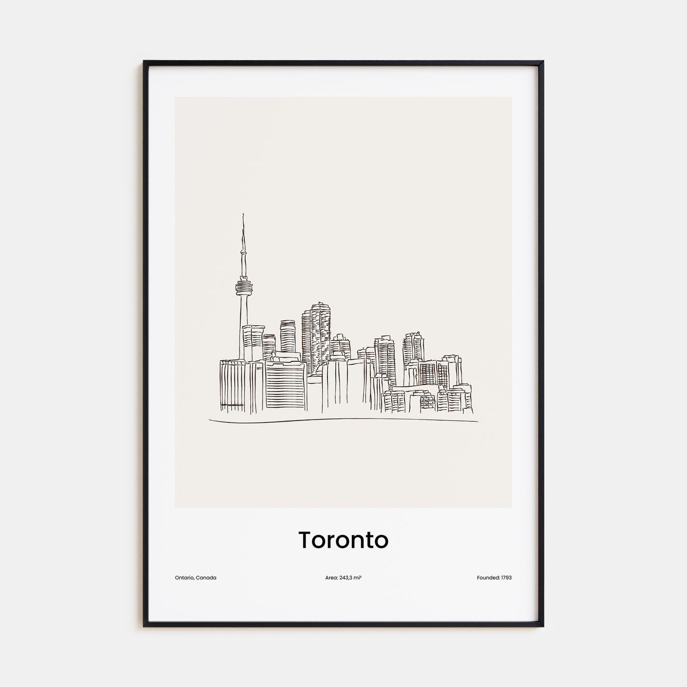 Toronto Drawn No 1 Poster