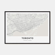 Toronto Map Landscape Poster