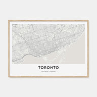 Toronto Map Landscape Poster