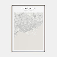 Toronto Map Portrait Poster
