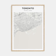 Toronto Map Portrait Poster