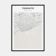 Toronto Map Portrait Poster