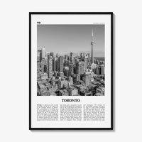 Toronto Print Black and White No 1, Toronto Wall Art, Toronto Poster, Toronto Photo, Toronto Wall Decor, Ontario, Canada, North America