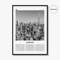 Toronto Print Black and White No 1, Toronto Wall Art, Toronto Poster, Toronto Photo, Toronto Wall Decor, Ontario, Canada, North America