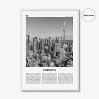 Toronto Print Black and White No 1, Toronto Wall Art, Toronto Poster, Toronto Photo, Toronto Wall Decor, Ontario, Canada, North America