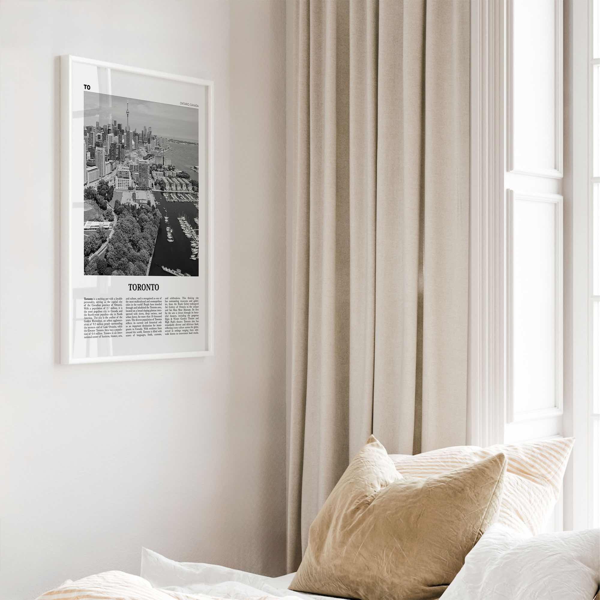Toronto Print Black and White No 2, Toronto Wall Art, Toronto Poster, Toronto Photo, Toronto Wall Decor, Ontario, Canada, North America