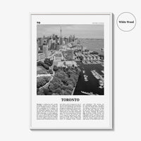 Toronto Print Black and White No 2, Toronto Wall Art, Toronto Poster, Toronto Photo, Toronto Wall Decor, Ontario, Canada, North America