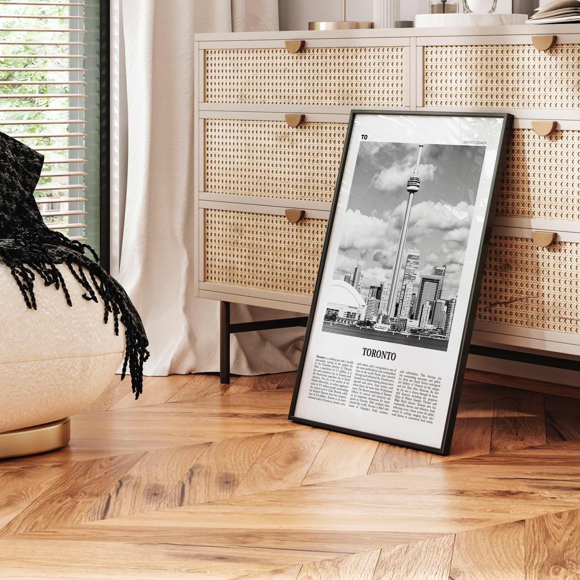 Toronto Print Black and White No 3, Toronto Wall Art, Toronto Poster, Toronto Photo, Toronto Wall Decor, Ontario, Canada, North America