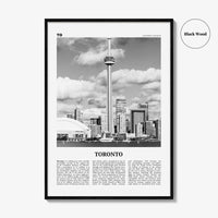 Toronto Print Black and White No 3, Toronto Wall Art, Toronto Poster, Toronto Photo, Toronto Wall Decor, Ontario, Canada, North America
