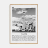 Toronto Travel B&W No 3 Poster