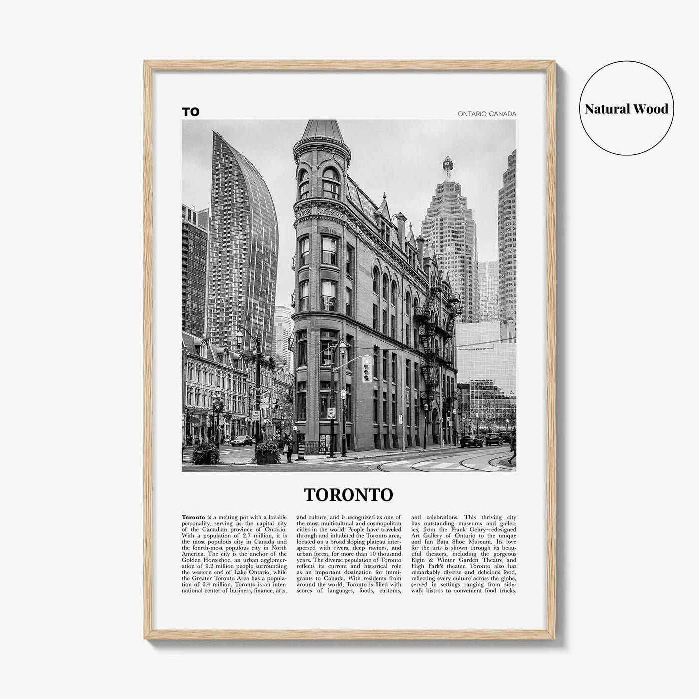 Toronto Print Black and White No 4, Toronto Wall Art, Toronto Poster, Toronto Photo, Toronto Wall Decor, Ontario, Canada, North America