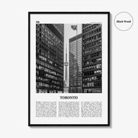 Toronto Print Black and White No 5, Toronto Wall Art, Toronto Poster, Toronto Photo, Toronto Wall Decor, Ontario, Canada, North America